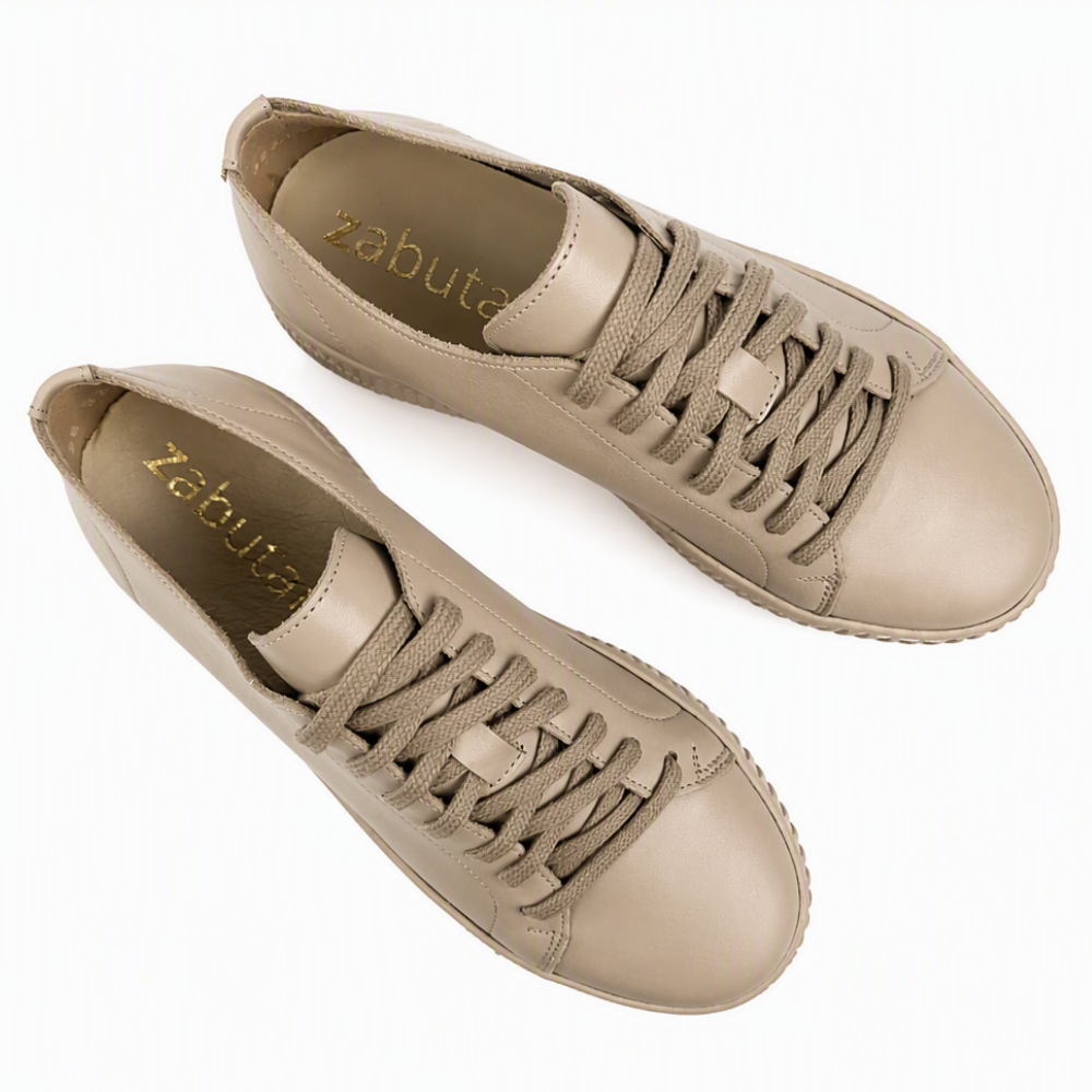 skórzane sneakersy półbuty damskie beżowe zabutani 22162z (4).png