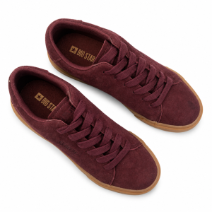 sneakersy półbuty damskie bordo burgund BIG STAR UU274242 Filippo DP 6457 (8).png