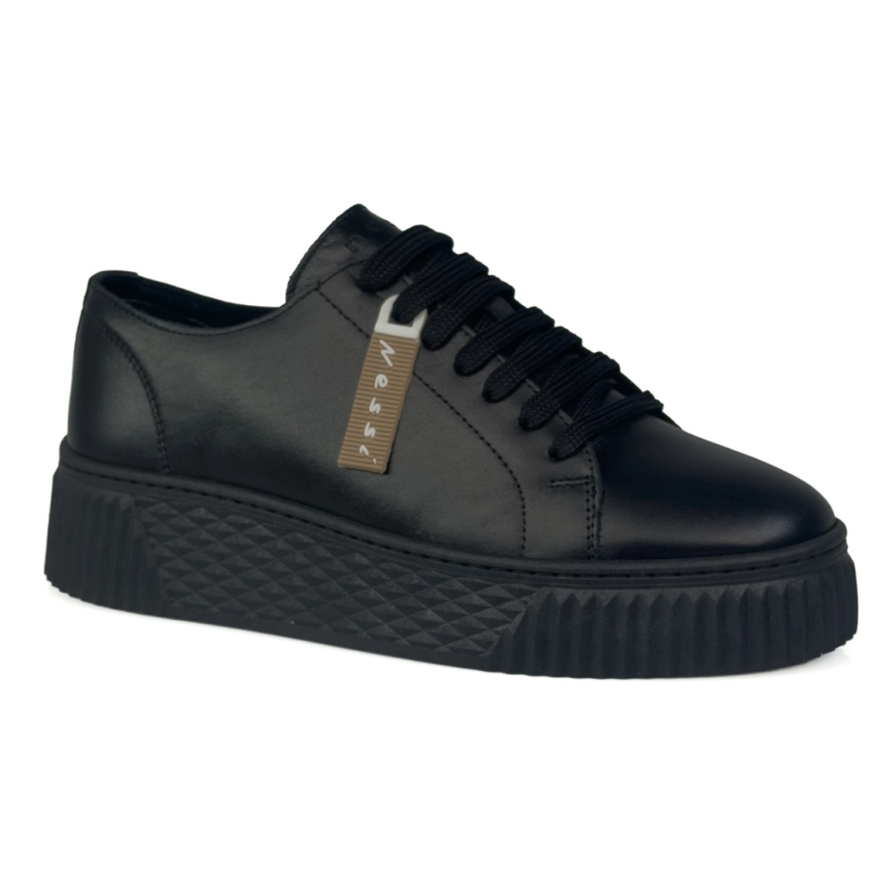 skórzane sneakersy damskie sportowe czarne Nessi 26LP036 (5).jpg