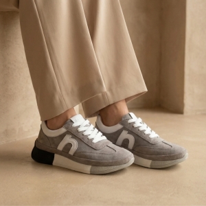 skórzane sneakersy damskie sportowe zamsz szare NESSI 26LP033 (6).jpg