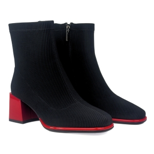 eleganckie botki damskie czarne z czerwonym obcasem ARTIKER 59C0301 (1).jpg