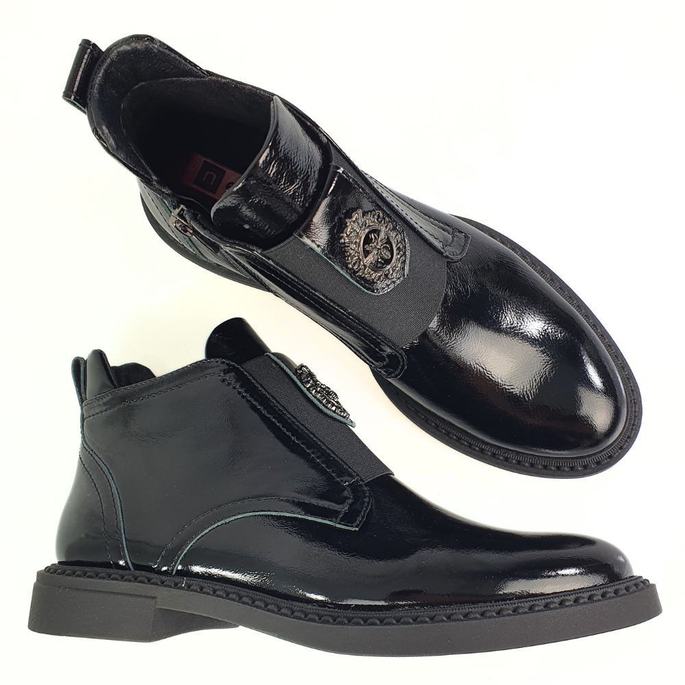 czarne trzewiki nessi 24650